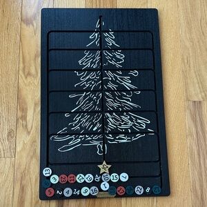 Hearth & Hand with Magnolia Black Christmas Tree Countdown Board